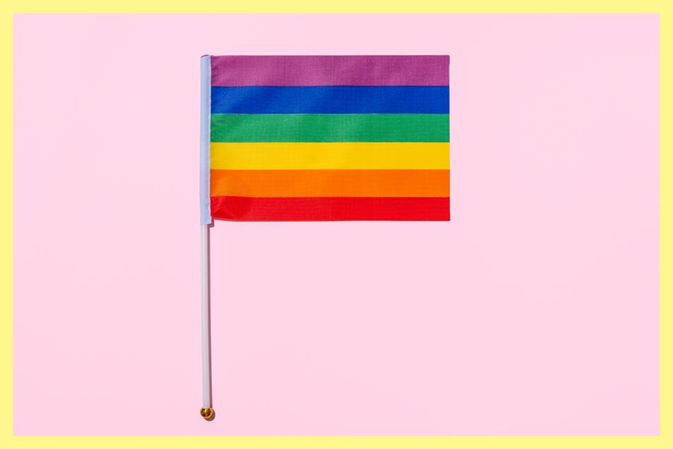 A rainbow flag