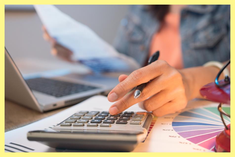 Someone on calculator