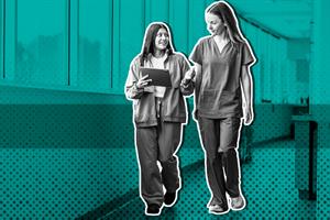 Healthcare staff in a hospital