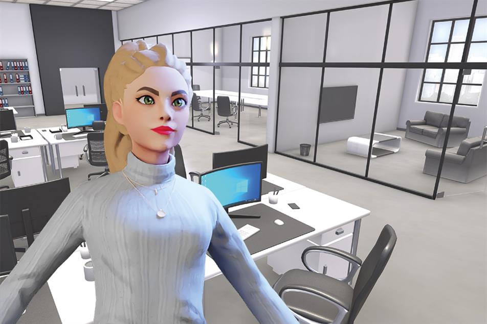 Avatar in metaverse office