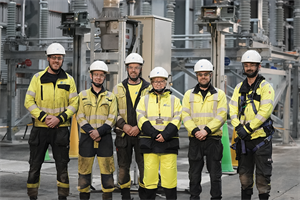 Group of workers in hi viz and safety equipment