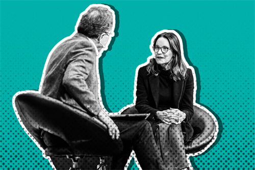 Susie Dent and Peter Cheese