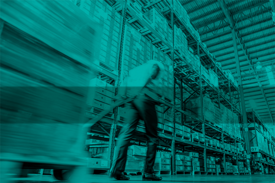 Worker in a warehouse