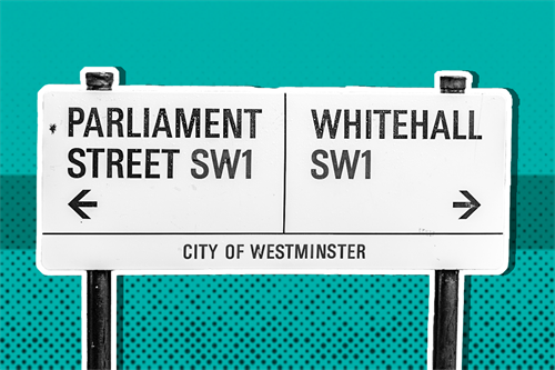 Westminster street sign