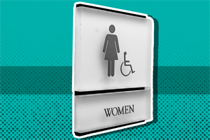 Female toilet sign