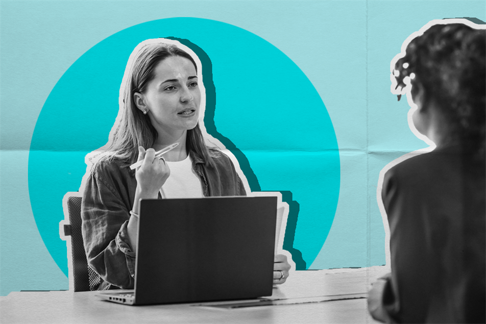 people having a one to one meeting