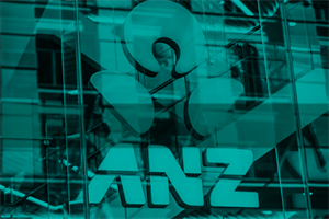 ANZ logo on a building
