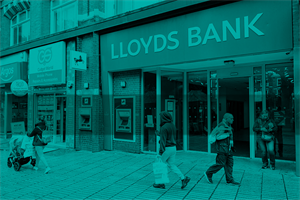 Lloyds bank on the high street