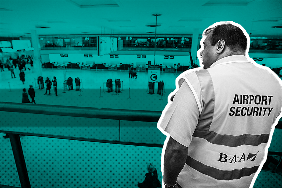 Airport security officer